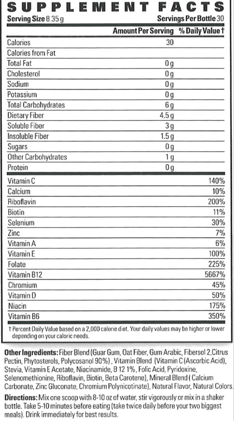 Fiber Fit - Weight Management & Cardio Support - High Energy Labs - Nutritional Supplements